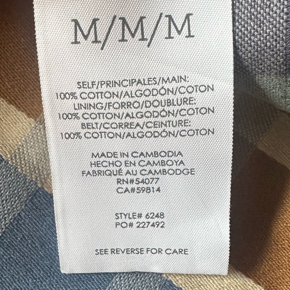 CABI Style #6248 Highclere Trench 100% cotton plaid trench coat NWOT- sz Medium - Picture 15 of 16